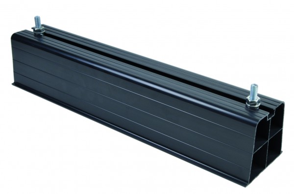 Plarock Aufstellbalk Kunststoff schwarz 2000mm, inkl. M10 Schrauben / 600 kg*