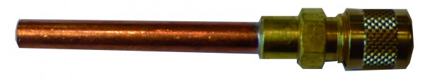 Messventil 1/4" Bördelanschluß mit 1/4" Rohr, länge 5 cm.